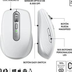 Ratón Logitech MX Anywhere 8000 DPI Blanco