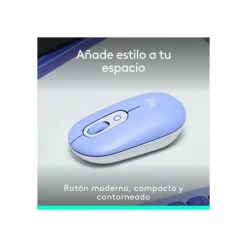 Ratón Logitech Pop Inalámbrico Lila