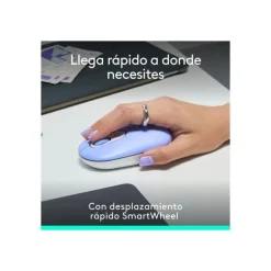 Ratón Logitech Pop Inalámbrico Lila