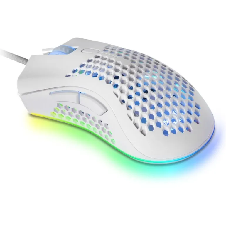 Ratón Mars Gaming MMEX Ratón Gaming RGB 32000Dpi Blanco