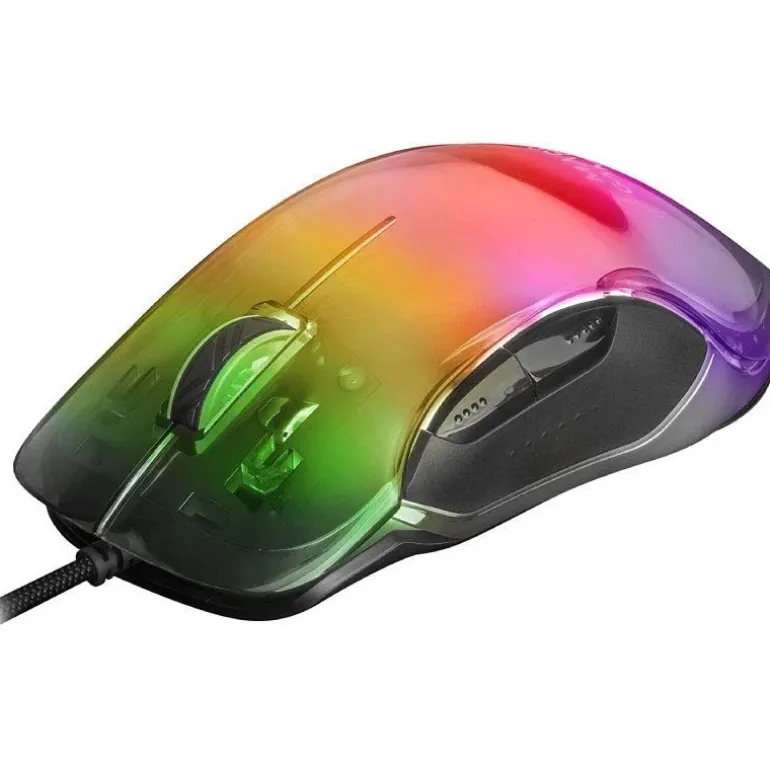 Ratón Mars Gaming MMGLOW 12800 Dpi RGB Chroma-Glow Negro