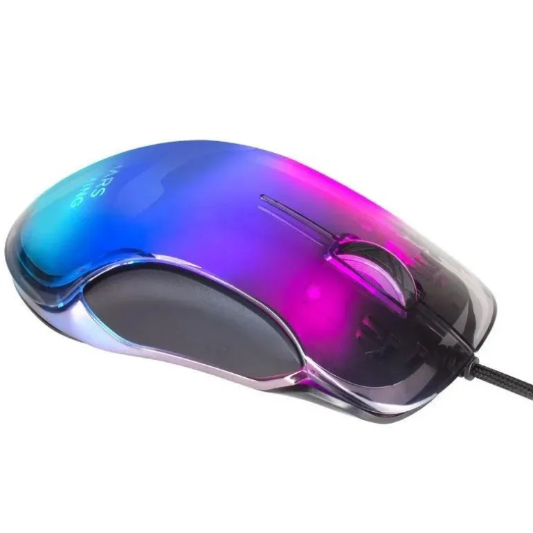 Ratón Mars Gaming MMGLOW 12800 Dpi RGB Chroma-Glow Negro