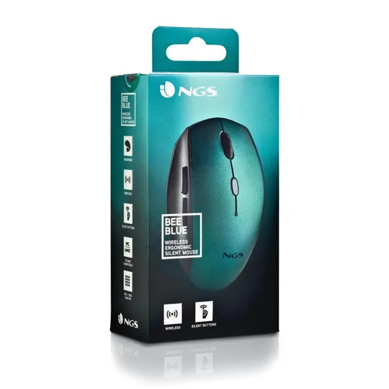 Ratón NGS Bee 1600 Dpi Wireless Azul