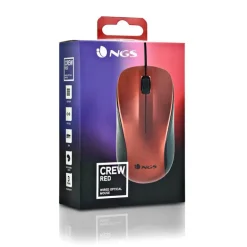 Ratón NGS Crew Red 1200 DPi Rojo