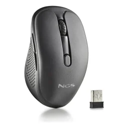 Ratón NGS Evo Rust 1600 Dpi Wireless Negro