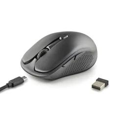 Ratón NGS Evo Rust 1600 Dpi Wireless Negro