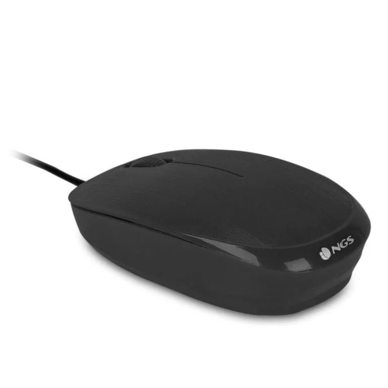 Ratón NGS Flame-C 100 DPI USB-C Negro