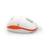 Ratón Ratón Óptico USB 800 dpi Blanco/Naranja 3f-MCM101