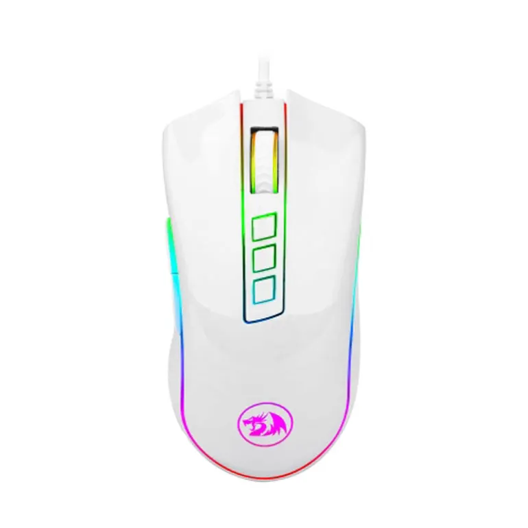 Ratón Redragon Cobra Gaming 10000 Dpi RGB Blanco