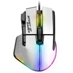Ratón Spirit of Gamer Pro M5 Gaming 12800 Dpi RGB Blanco