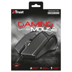 Ratón Trust GXT 101 Gaming 4800Dpi Negro