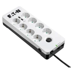 Regleta Eaton Protection Box 8 Tel@ USB DIN Salidas AC