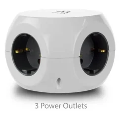 Regleta Ewent EW3939 Cubo 3 Tomas Schuko/USB Blanco