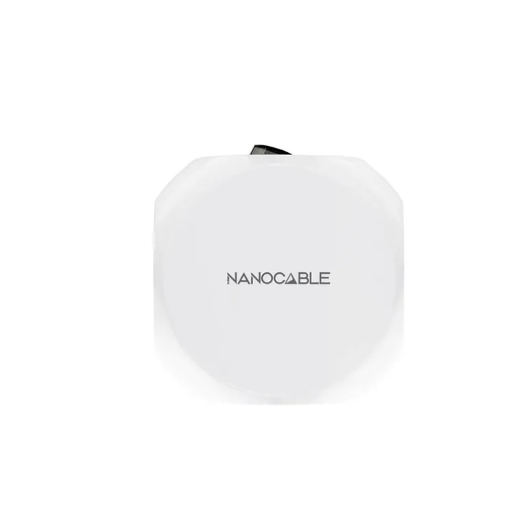 Regleta Nanocable Base Enchufe 4 USB Blanco