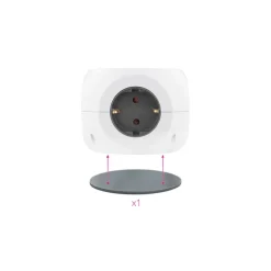 Regleta Nanocable Base Enchufe 4 USB Blanco
