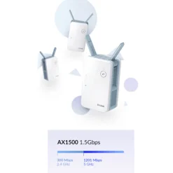 Repetidor D-Link E15 Wi-Fi 6 AX1500 Mesh MU-MIMO OFDMA 1500Mbps