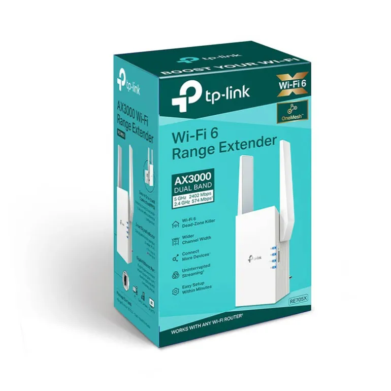 Repetidor TP-Link RE705X Wi-Fi Mesh AX3000