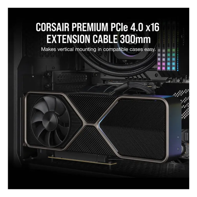 Riser Card Corsair PCIe 4.0 300mm Negro