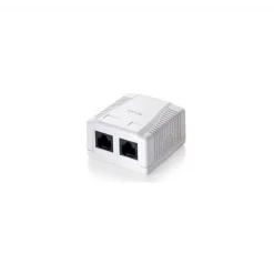 Roseta de Superficie Equip Categoría 5e - 2 Hembras RJ45