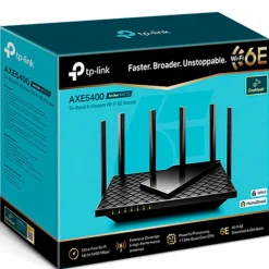 Router  TP-Link Archer AXE75 Wi-Fi AX5400 Tri Band 4 Puertos