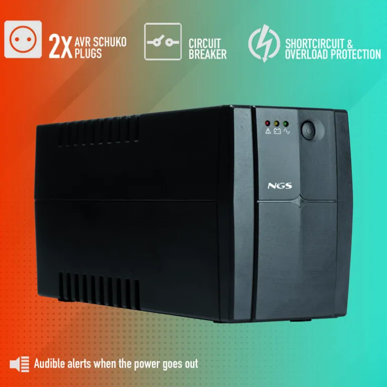 SAI NGS Fortress 1200 V3 Off-Line UPS 800VA 480W