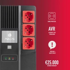 SAI NGS Fortress Bunker SAI 600VA 360W