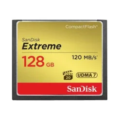 SanDisk Extreme CompactFlash 128GB 120MB/s - Tarjeta Memoria