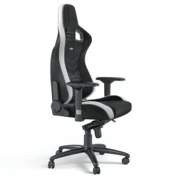 Silla Gaming Noblechairs Epic Real Cuero Blanco Rojo