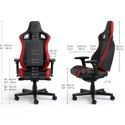 Silla Gaming Noblechairs Epic Compact Rojo