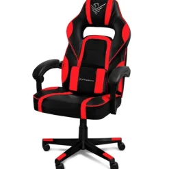 Silla Gaming Phoenix Trophy Cuero Negro/Rojo