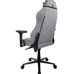 Silla Oficina Arozzi Primo Woven Fabric Gris Logo Negro