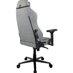 Silla Oficina Arozzi Primo Woven Fabric Gris Logo Negro