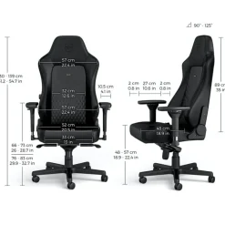 Silla Oficina Noblechairs Hero Real Cuero Negro