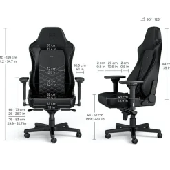 Silla Oficina Noblechairs Hero PU Cuero Negro Blanco