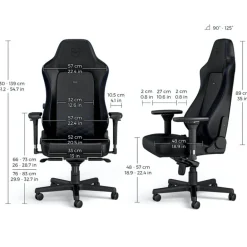 Silla Oficina Noblechairs Hero PU Cuero Negro Azul