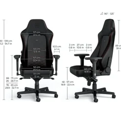 Silla Oficina Noblechairs Hero PU Cuero Negro Rojo