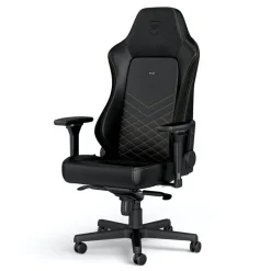 Silla Oficina Noblechairs Hero PU Cuero Negro Dorado