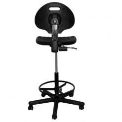 Silla Taburete Poliuretano Negro