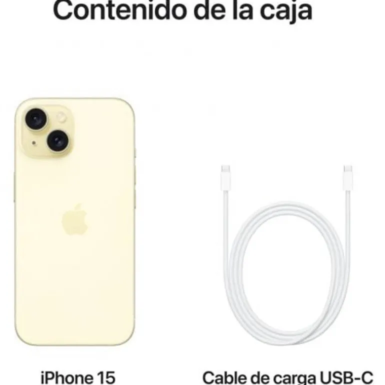 Smartphone/Móvil Apple iPhone 15 6.1" 6GB 128GB 5G Amarillo