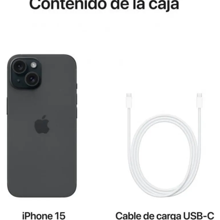 Smartphone/Móvil Apple iPhone 15 6.1" 6GB 512GB 5G Negro