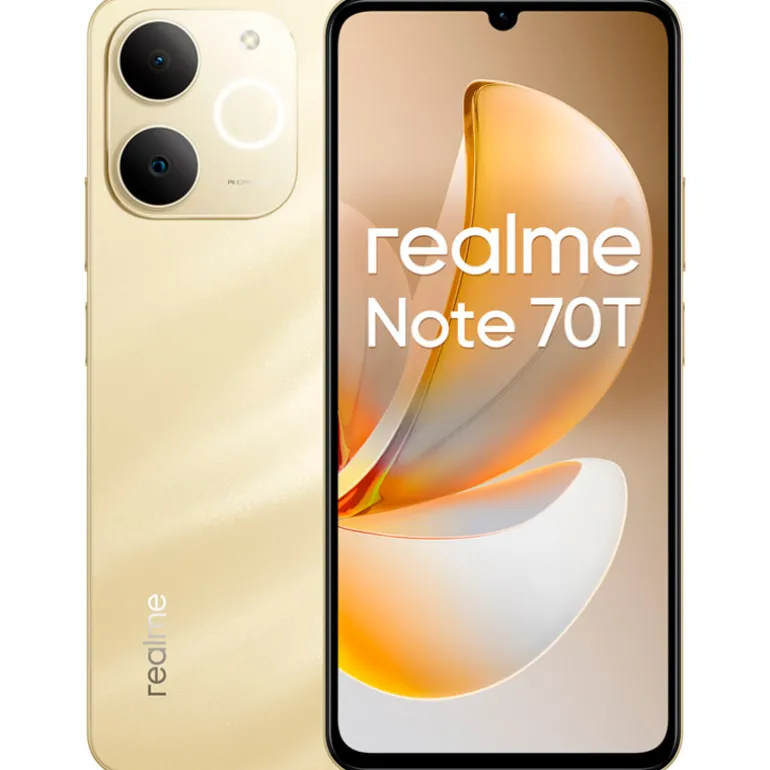 Smartphone/Móvil Realme Note 70T 6.7" 4GB 128GB 4G Dorado