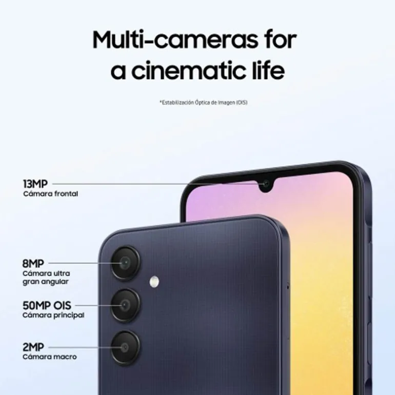Smartphone/Móvil Samsung Galaxy A25 6.5" 6GB 128GB 5G Azul