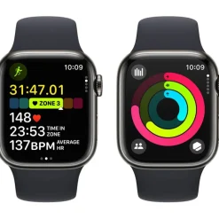 Smartwatch Apple Watch Series 9 41mm Caja Acero Grafito Correa Deportiva Medianoche M/L