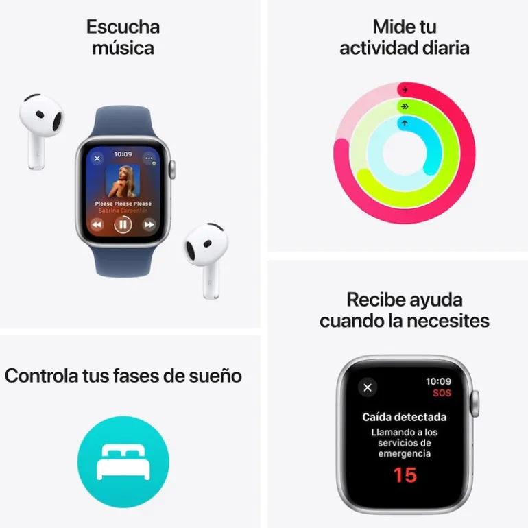 Smartwatch Apple Watch SE (2024) GPS 40mm Alumínio Blanco Estrella