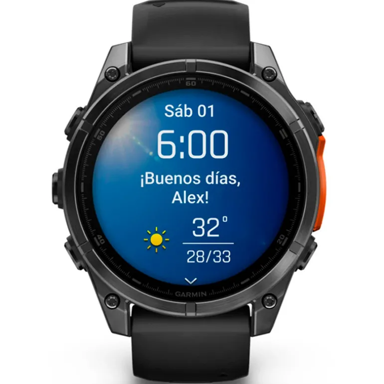 Smartwatch Garmin Fenix 8 1.3" AMOLED 47mm Negro