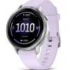 Smartwatch Garmin Venu 4 41mm Plateado Con Correa Lila