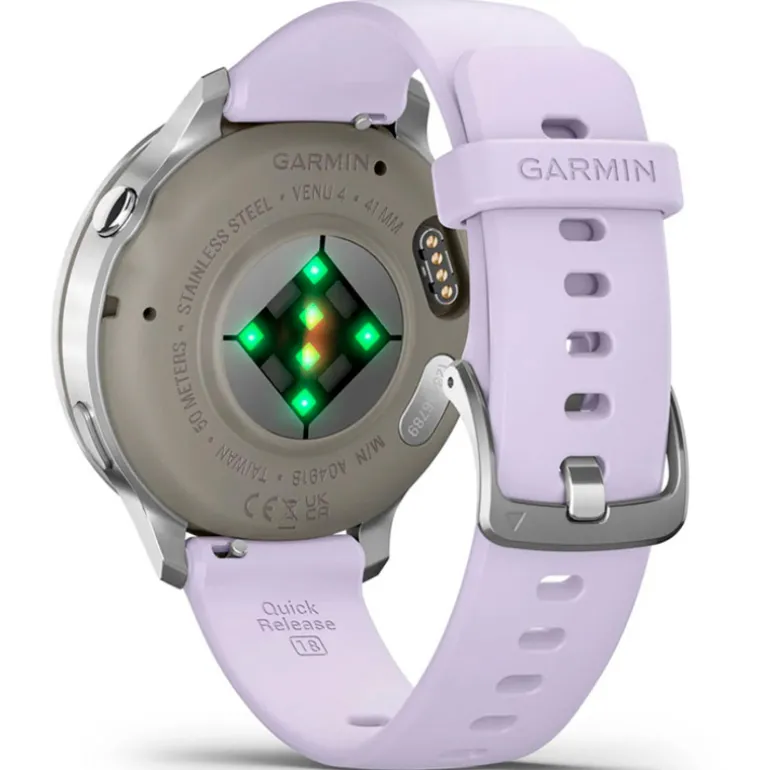 Smartwatch Garmin Venu 4 41mm Plateado Con Correa Lila