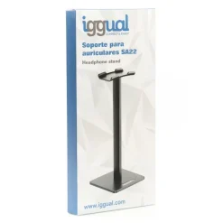 Soporte Auriculares iggual SA22 Negro
