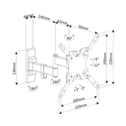 Soporte Ewent EW1522 Pivotante 13/42