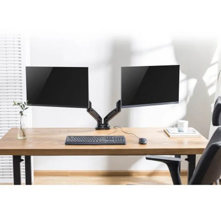 Soporte Ewent EW1516 Sobremesa Dual 13/27" USB/Audio